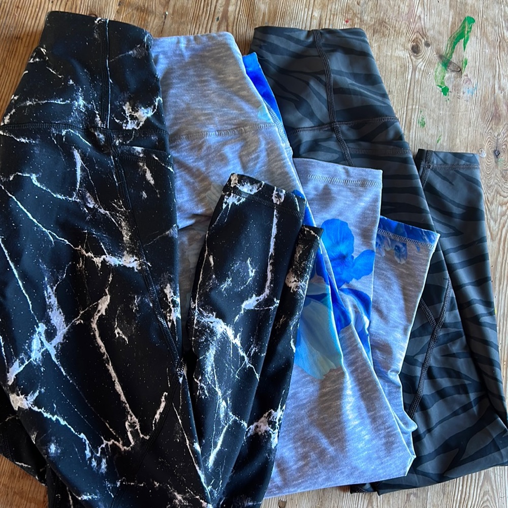 XS old navy active leggings- 1 pr full length, 2 pr 7/8